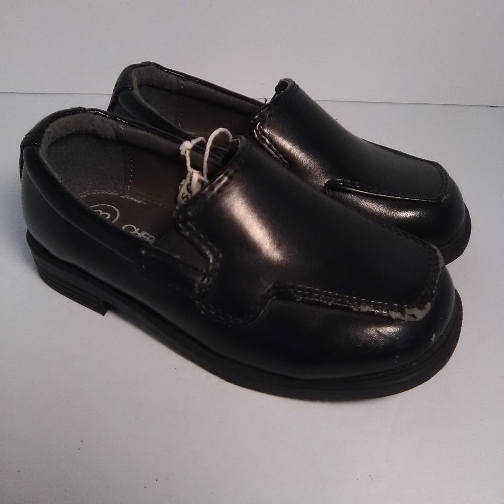 Cherokee Kids/ Boys Faux Leather Dress Shoes Color Black Youth Size 8